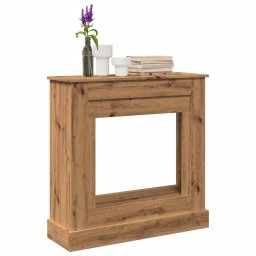 Gossi masca semineu, stejar artizanal, 90x30x90 cm, lemn prelucrat