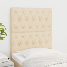 Gossi tablii de pat, 2 buc, crem, 80x7x78/88 cm, textil