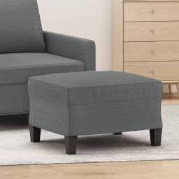 Gossi taburet, gri inchis, 60x50x41 cm, material textil
