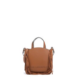 KARL LAGERFELD Geantă mică K/Circle Sm Zip Tote Fringes B1W30264 1ur dark tan