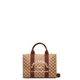 KARL LAGERFELD Geantă K/Rsg Square Mono Md Tote B1W50021 2lo monogram nougat brown