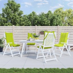 Perne scaun cu spatar înalt, 4 buc, vernil, tesatura Oxford GartenMobel Dekor