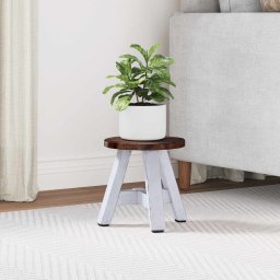 Taburet natural 22 x 22 x 24 cm Lemn de mahon GartenMobel Dekor