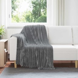 Paturi de aruncat 6 pcs Gri închis 150 x 130 cm Molton GartenMobel Dekor