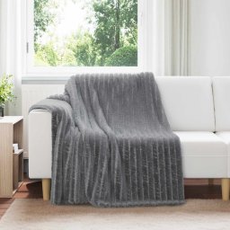 Paturi de aruncat 6 pcs Gri închis 200 x 150 cm Molton GartenMobel Dekor