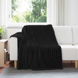 Paturi de aruncat 6 pcs Negru 200 x 150 cm Molton GartenMobel Dekor