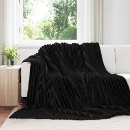 Paturi de aruncat 6 pcs Negru 270 x 240 cm Molton GartenMobel Dekor