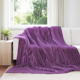 Paturi de aruncat 6 pcs Violet 240 x 220 cm Molton GartenMobel Dekor