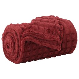 Patura de aruncat Rosu Bordeaux 270 x 240 cm Molton GartenMobel Dekor