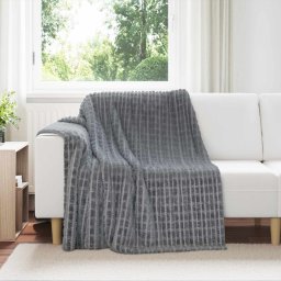 Paturi de aruncat 6 pcs Gri închis 200 x 150 cm Molton GartenMobel Dekor