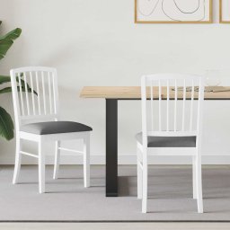 Scaune de dining 2 pcs Alb 50 x 52,5 x 91 cm GartenMobel Dekor
