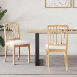 Scaune de dining 2 pcs natural 50 x 52,5 x 91 cm GartenMobel Dekor