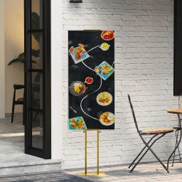 Panouri pentru Targuri Auriu 30 x 24 x 214 cm Otel GartenMobel Dekor