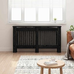 Capac pentru radiator Stejar Negru 152 x 19 x 81,5 cm GartenMobel Dekor