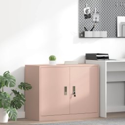 Dulap de depozitare Roz 90 x 40 x 70 cm Otel Laminat la Rece GartenMobel Dekor