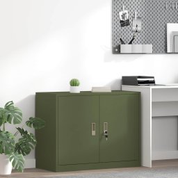 Dulap de depozitare Verde masliniu 90 x 40 x 70 cm GartenMobel Dekor