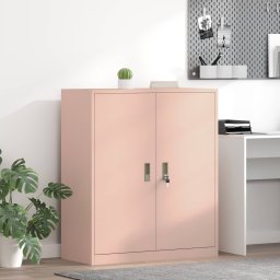 Dulap de depozitare Roz 90 x 40 x 105 cm Otel Laminat la Rece GartenMobel Dekor