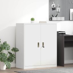 Dulap de depozitare Alb 90 x 40 x 105 cm Otel Laminat la Rece GartenMobel Dekor