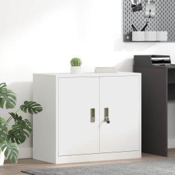 Dulap de depozitare Alb 80 x 40 x 70 cm Otel Laminat la Rece GartenMobel Dekor