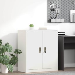 Dulap de depozitare Alb 80 x 40 x 90 cm Otel Laminat la Rece GartenMobel Dekor