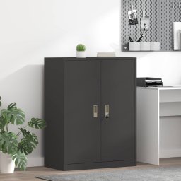 Dulap de depozitare Negru 80 x 40 x 105 cm Otel Laminat la Rece GartenMobel Dekor