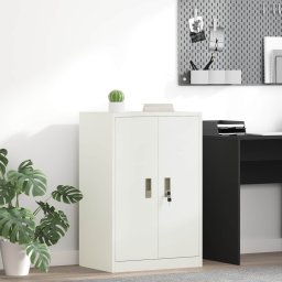 Dulap de depozitare Alb 60 x 40 x 90 cm Otel Laminat la Rece GartenMobel Dekor