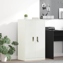 Dulap de depozitare Alb 60 x 40 x 105 cm Otel Laminat la Rece GartenMobel Dekor