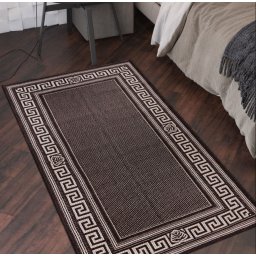 Covor Bucatarie Tip Iuta, Model Natura 900-91, Marime 160 x 230 cm, Maro, Antialergic, Polipropilena, Sufragerie, Terasa, Birou, Living
