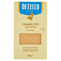 De Cecco Paste lasagna cu ou No 112 - 500 g
