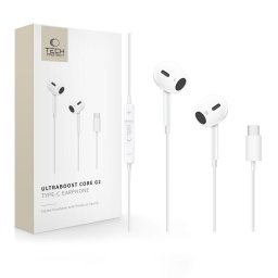 Casti Stereo Ultraboost Core G2 USB-C Alb