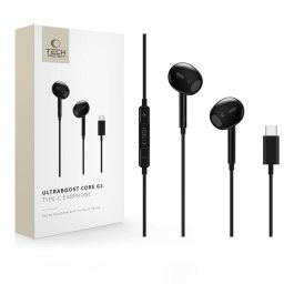 Casti UltraBoost Type C Earphone Core G2 Negru