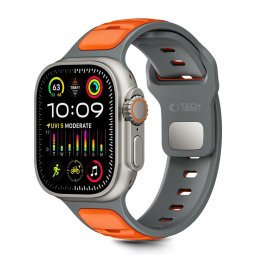 Curea Tech Protect IconBand Line Apple Watch 44 45 46 49 mm Grey Orange