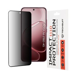 Folie pentru Oppo A6 Pro 4G / A6 Pro 5G - Techsuit 111D Privacy Full Glue - Black