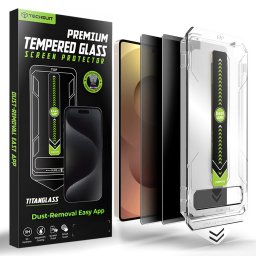 Folie pentru Samsung Galaxy S26 Ultra (set 2) - Techsuit TitanGlass CrystalHD [Fingerprint Unlock Compatible] - Privacy