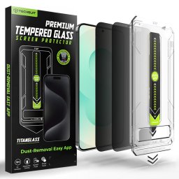 Folie pentru Samsung Galaxy S26 Plus (set 2) - Techsuit TitanGlass CrystalHD [Fingerprint Unlock Compatible] - Privacy