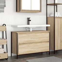 Dulap pentru baie cu sertare Stejar Sonoma 90x34,5x60 cm GartenMobel Dekor