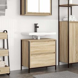 Dulap pentru baie cu sertare Stejar Sonoma 60x34,5x60 cm GartenMobel Dekor