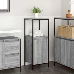 Dulap de baie cu rafturi Gri Sonoma 36x35x95 cm GartenMobel Dekor