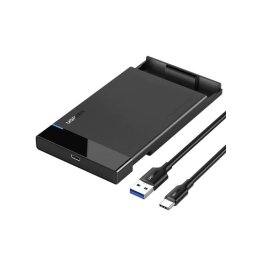 HDD Rack RACK extern Ugreen, "US221" pt HDD si SSD SATA 2.5" conectare USB 3.0 max 6 Gbps, 1 x 50cm USB Type-C to USB 3.0 Cable, ABS, negru "50743" (include TV 0.8lei) - 6957303857432