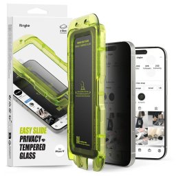 Husa SZKŁO PRYWATYZUJĄCE RINGKE EASY SLIDE 2-PACK IPHONE 17 PRIVACY