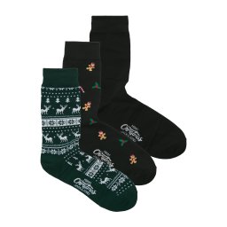 JACK & JONES Șosete 'JACMISTLETOE' albastru noapte / verde pin / negru / alb