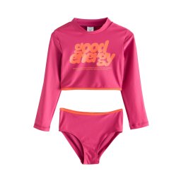 Next Costum de baie două piese portocaliu închis / purpuriu