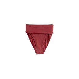 Next Slip costum de baie roșu burgundy