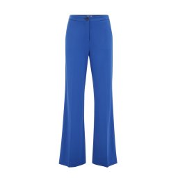 WE Fashion Pantaloni cu dungă albastru cobalt