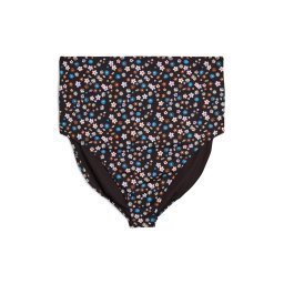 Swim by Zizzi Slip costum de baie 'Skatrin' bej / albastru deschis / maro caramel / maro închis