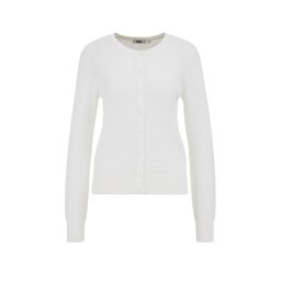 WE Fashion Geacă tricotată alb murdar