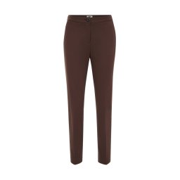 WE Fashion Pantaloni cu dungă maro