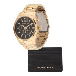 Michael Kors Ceas analogic 'LEXINGTON' auriu / negru