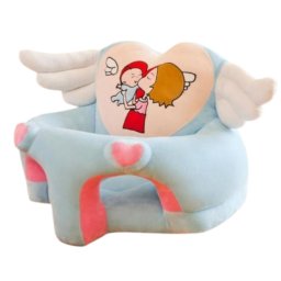 Fotoliu pentru bebe din plus cu spatar si suport de picioare - Ingeras bleu