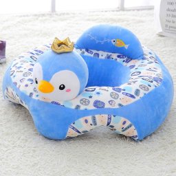 Fotoliu Baby Smile Animalute Invat Sa Stau In Fundulet 45 cm, Pinguinul bleu